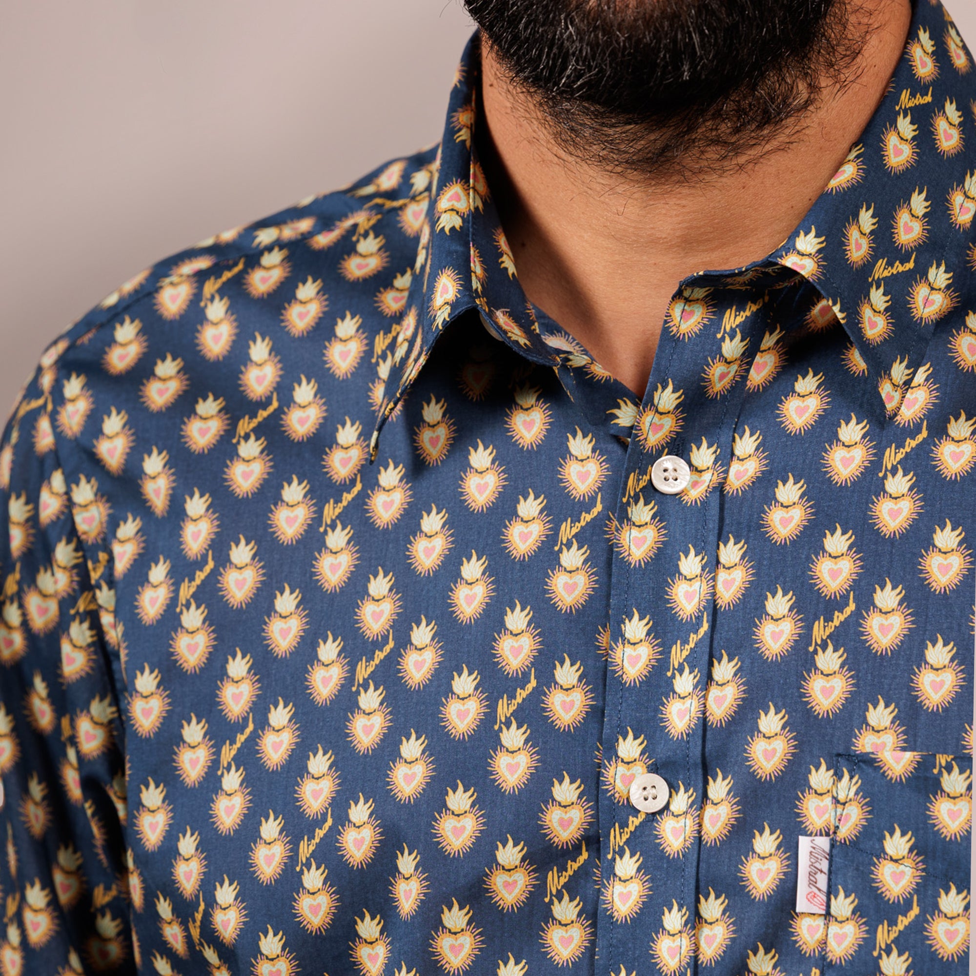 CHEMISE TRADITION EX VOTO Bleu Nuit