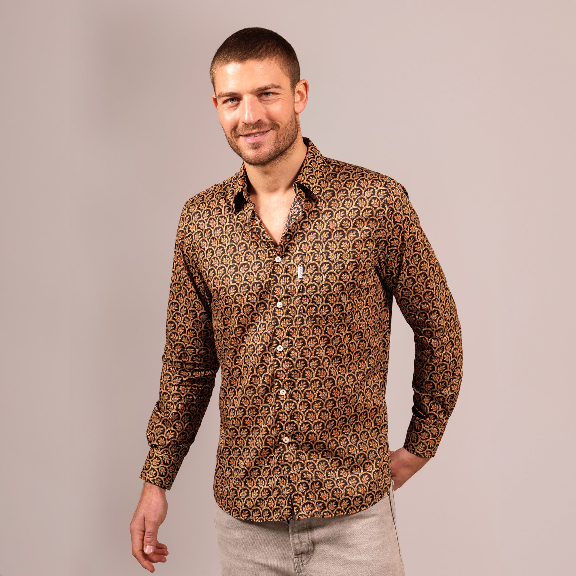 CHEMISE TRADITION PANTAI Noir
