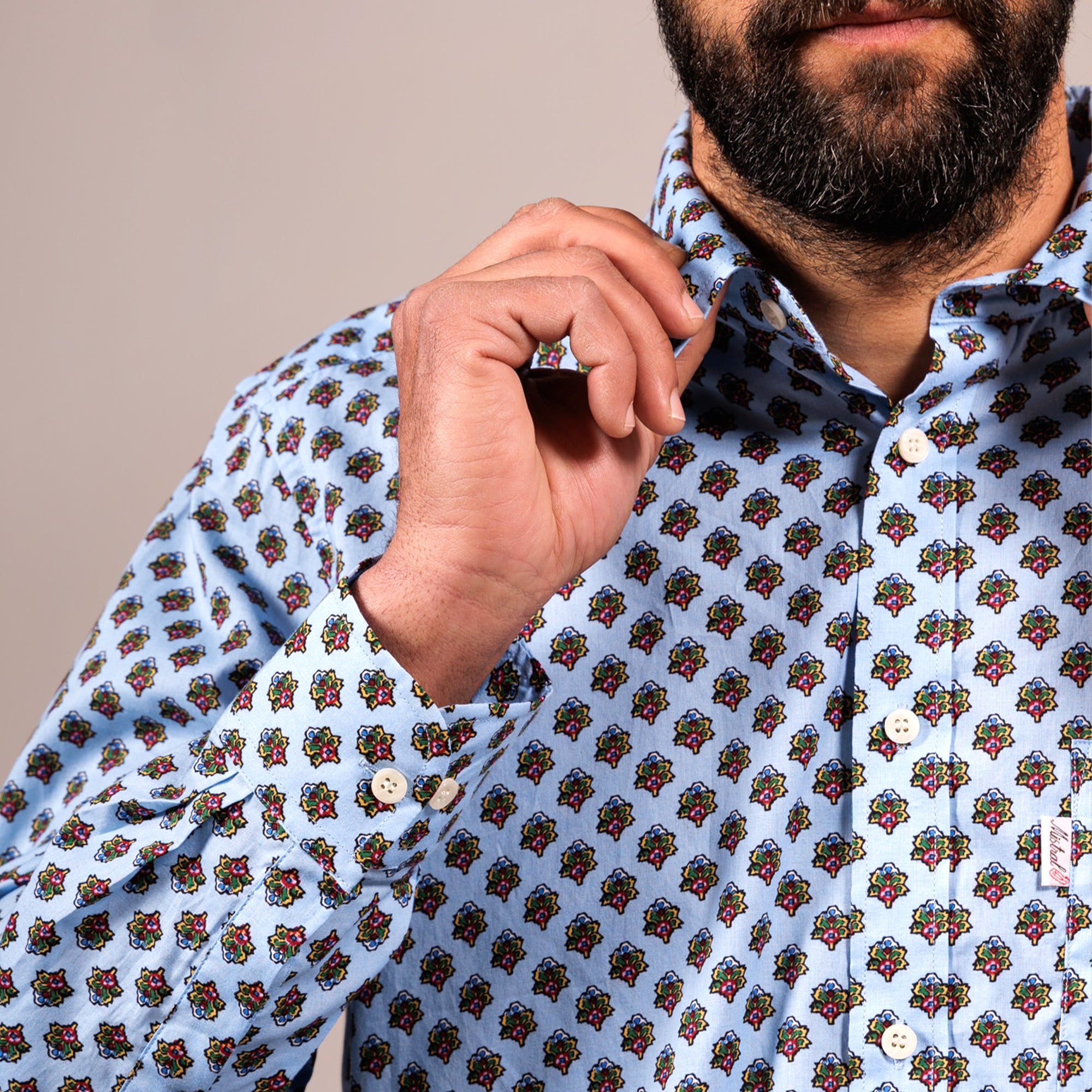 CHEMISE TRADITION AMOURETTES Ciel