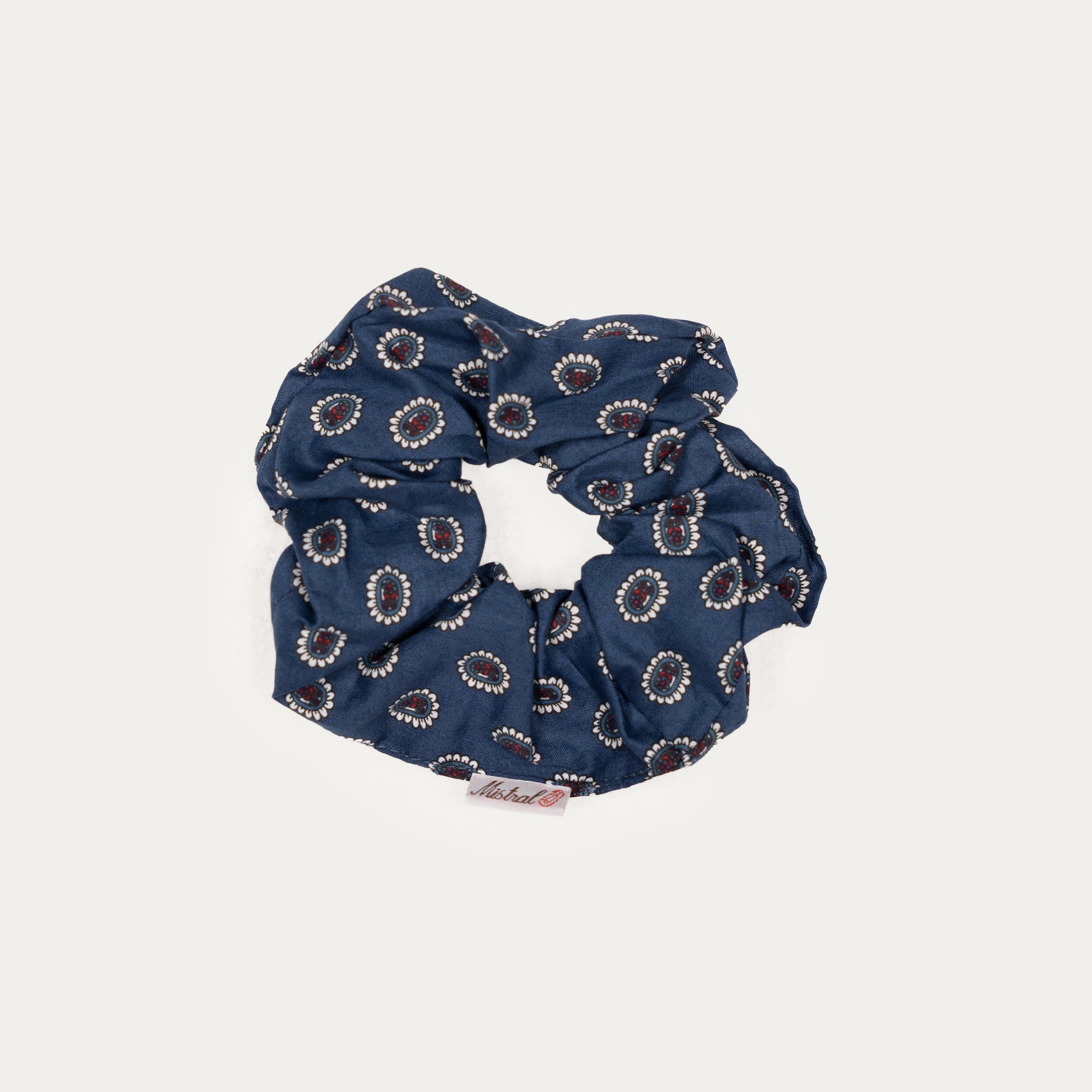 NAVY MEDALLION CHOUCHOU