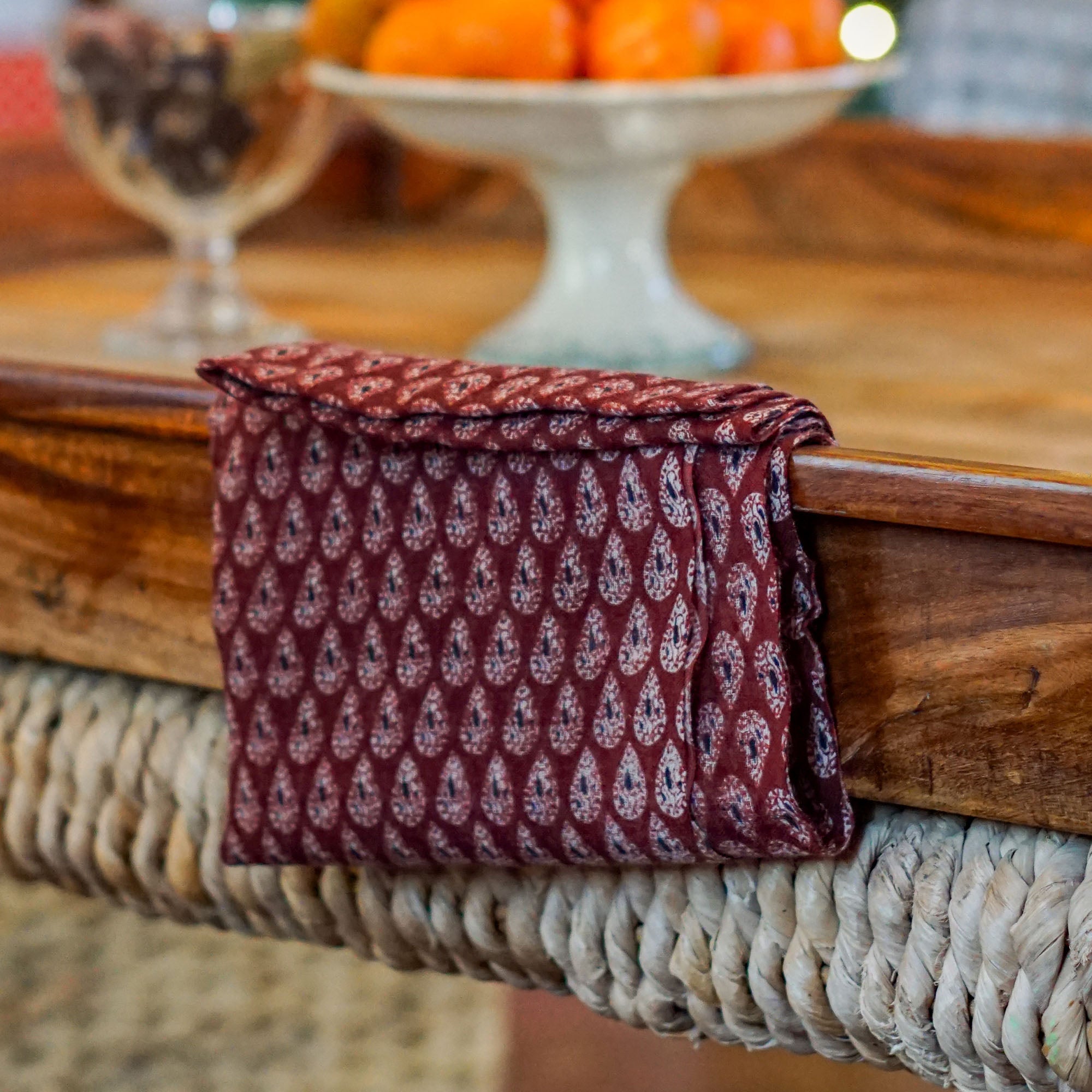 Foulard en laine Porquerolles - Arlaten Rouge Amarante
