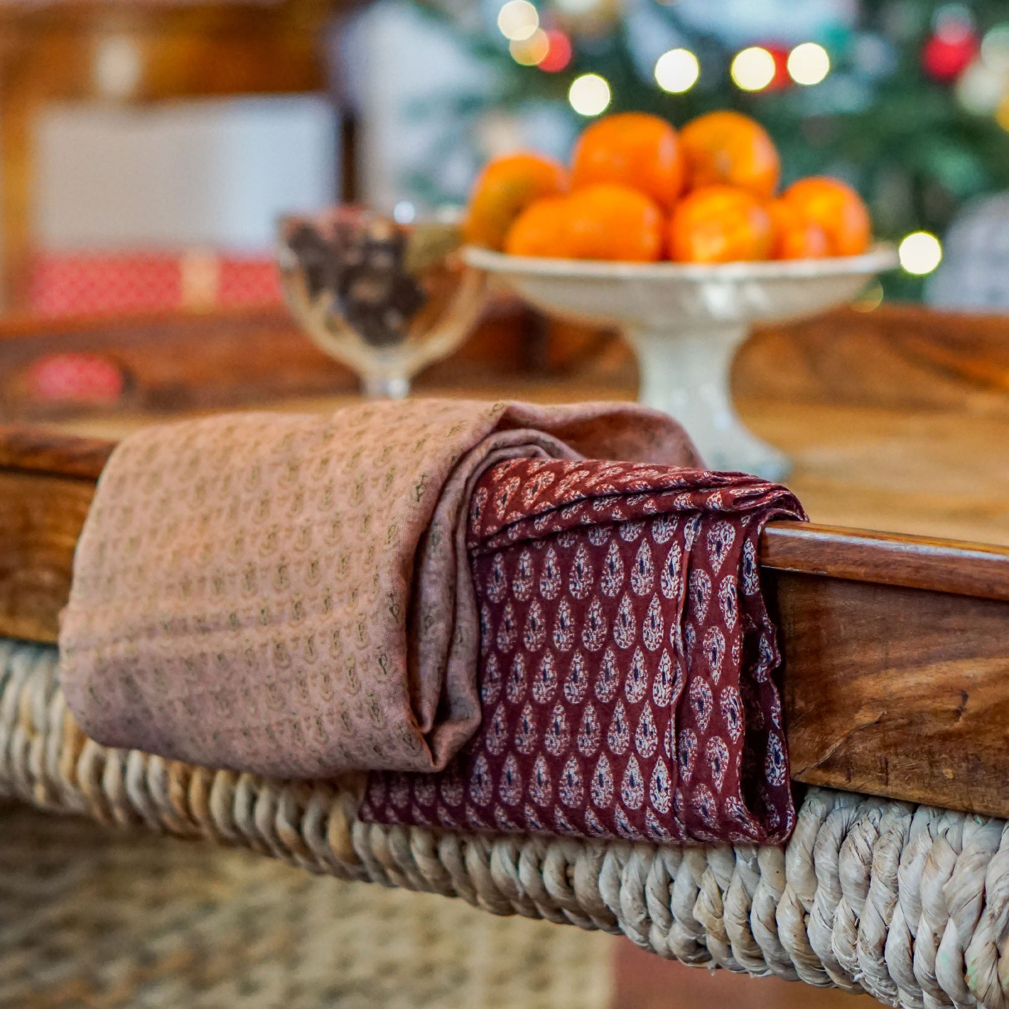 Foulard en laine Porquerolles - Arlaten Rouge Amarante
