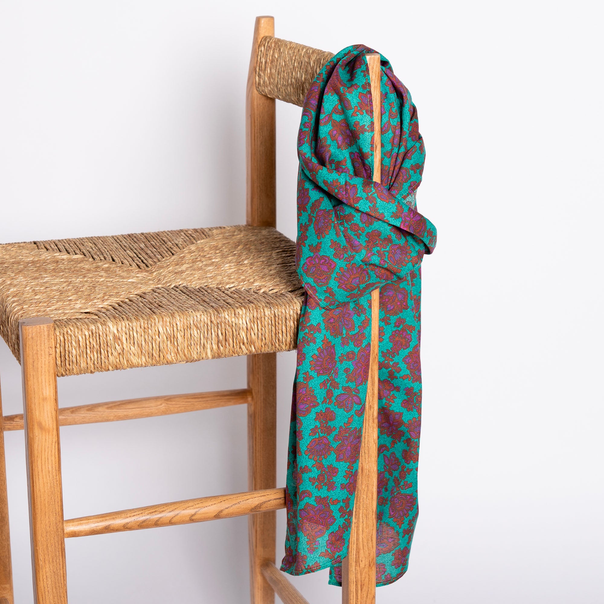 FOULARD MANADE PALAMPORE EMERAUDE