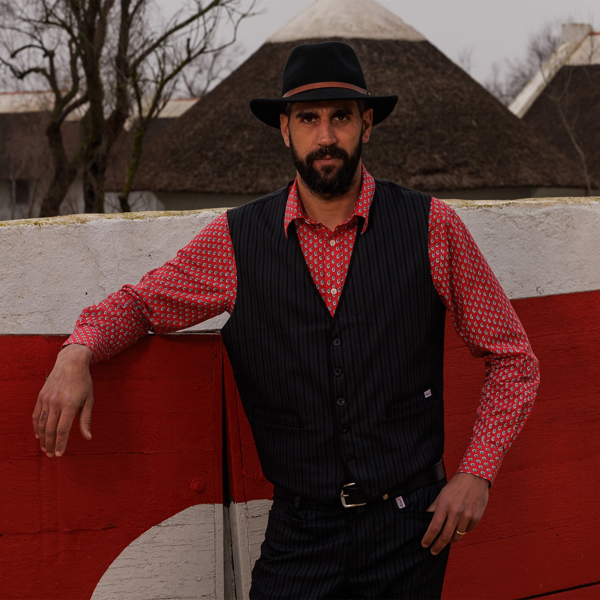 CHEMISE TRADITION GOUTTES garance