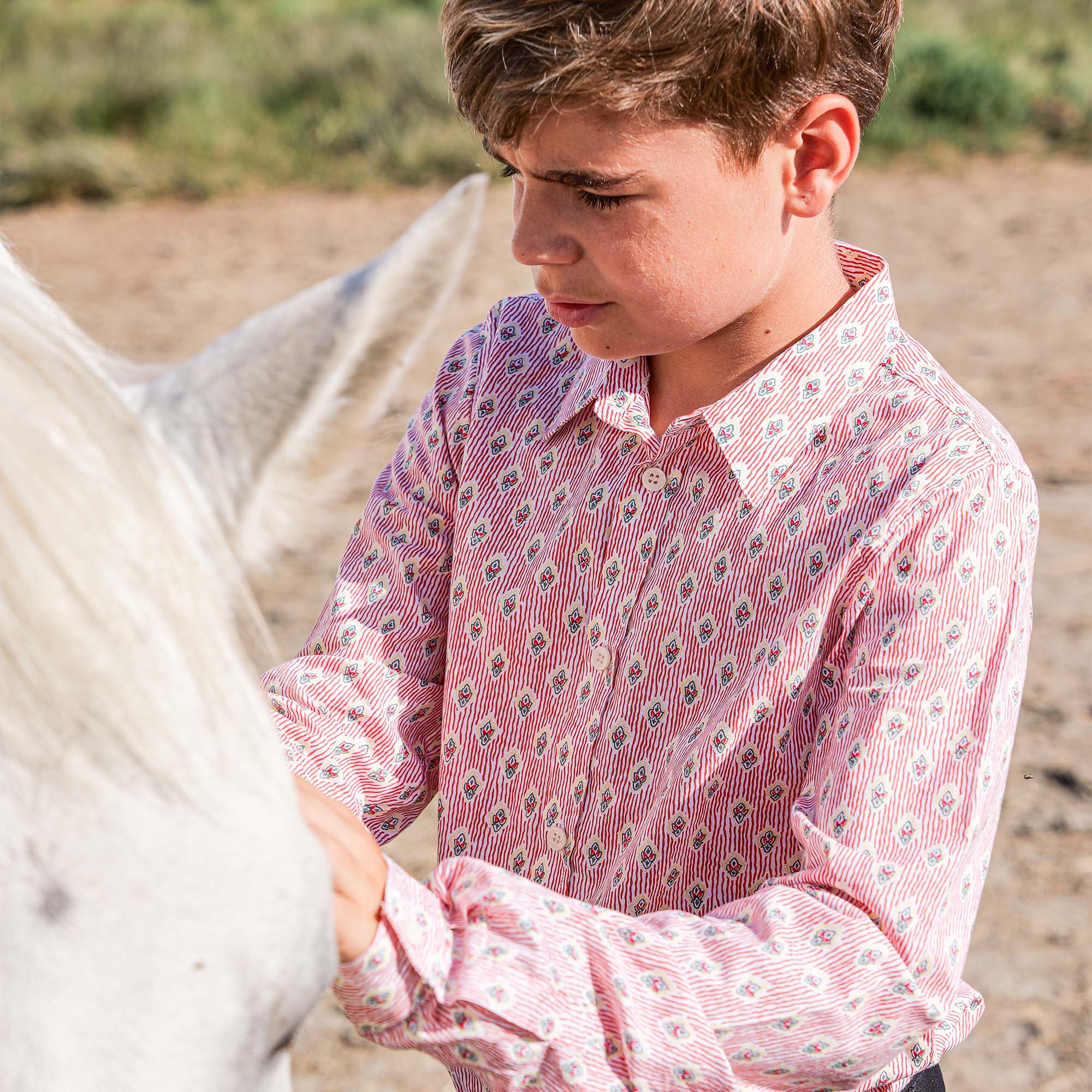 PEQUELET CALISSON SKY STRIPED SHIRT