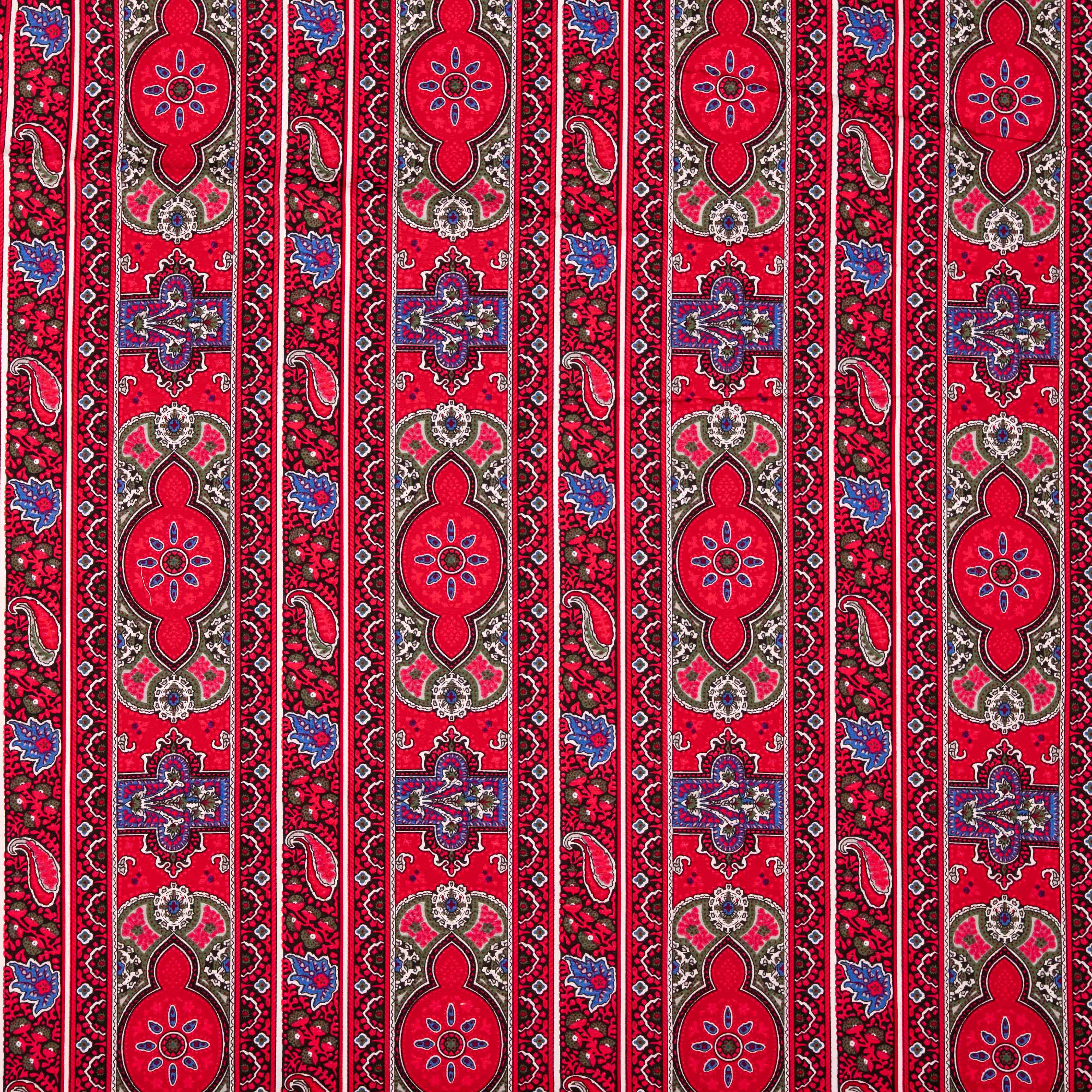 Tissu au mètre Galon Rouge