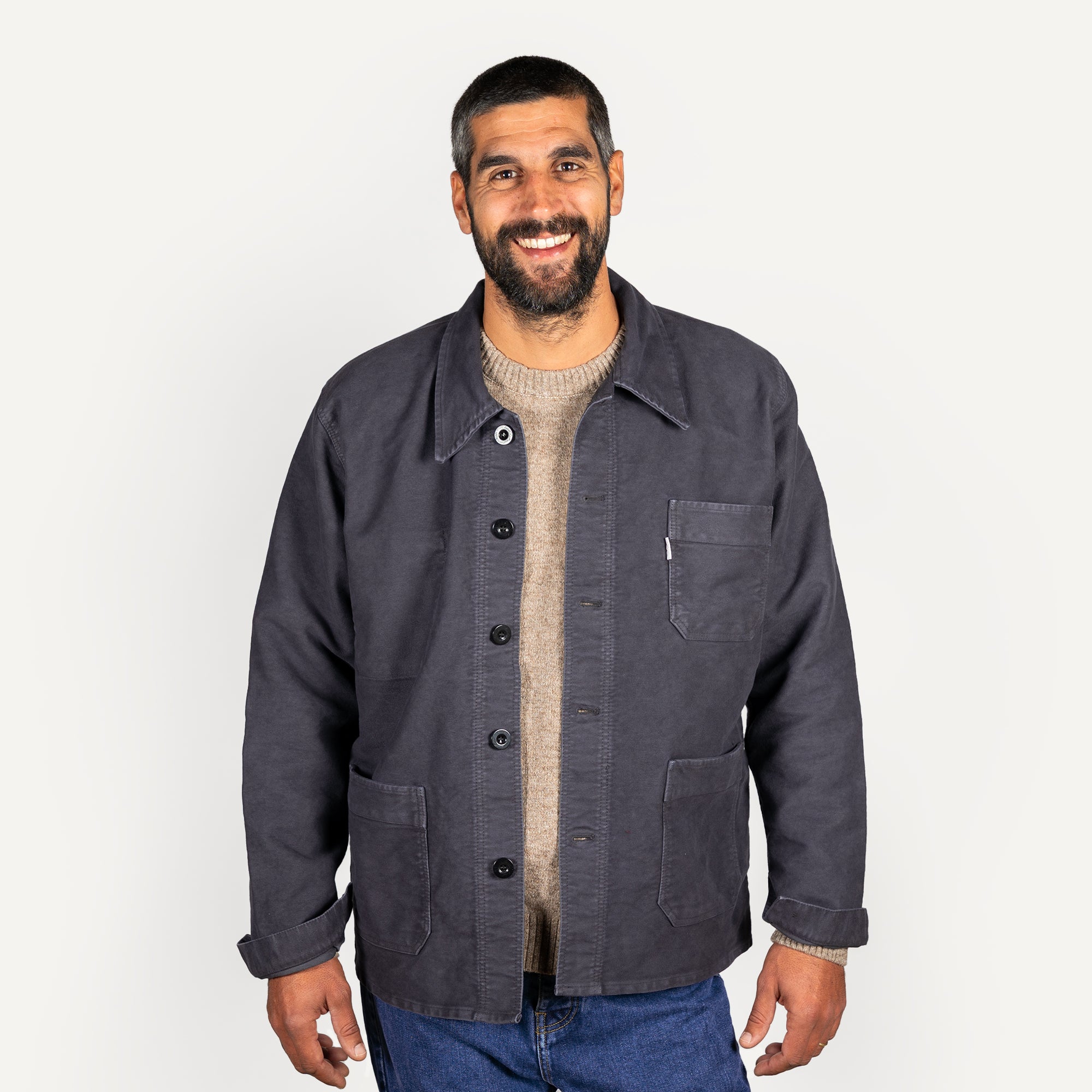 VESTE BOURGERON MOLESKINE Ardoise Unisexe