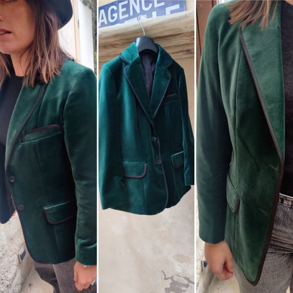 Véritable Veste de Gardian Femme Vert anglais